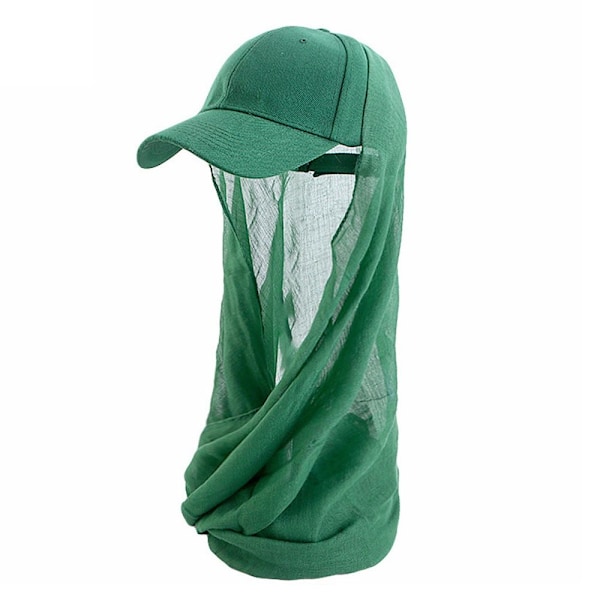 Base Ball Cap med Hijab Musilm Base Ball Hat KAFFE Coffee