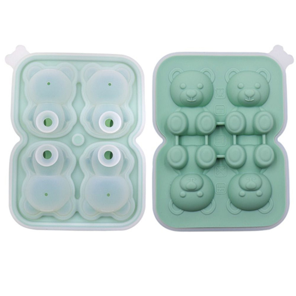 Ice Cube Mold Ice Making Box GRØN FOUR RITTER FIRE RIST green four grids-four grids