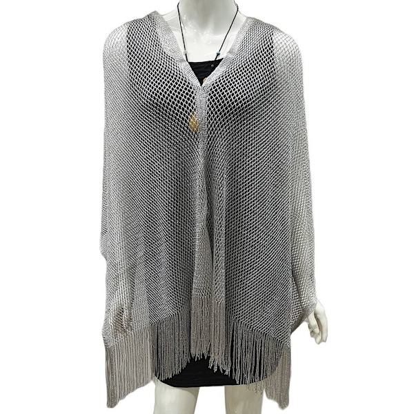 Hollow Tofs Sjal Temperament Cardigan GRÅ Grey