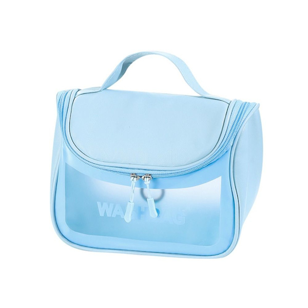 Gennemsigtig makeuptaske Rejsetaske SORT black