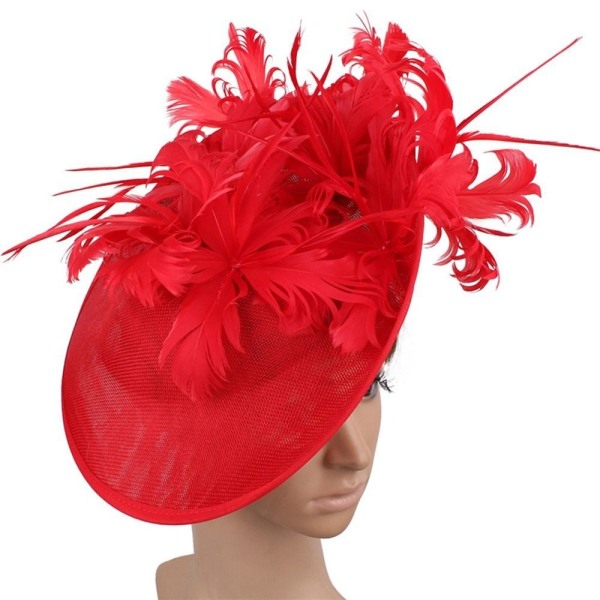 Fest Show Hatte Millinery Cocktail Hovedbeklædning GUL Yellow