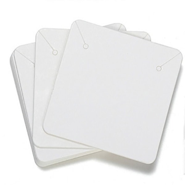 50 kpl / set Paperiset korvakorukortit korvakorukortit kortti VALKOINEN TYYPPI A TYYPPI A White Type A-Type A
