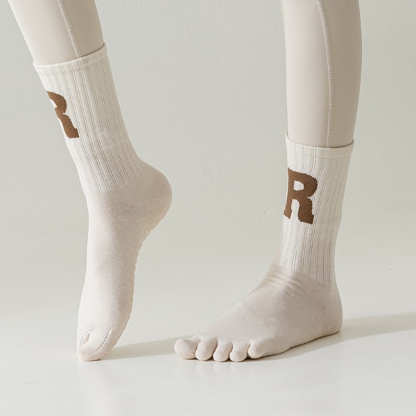 Jooga Five Finger Socks Urheilusukat BEIGE Beige