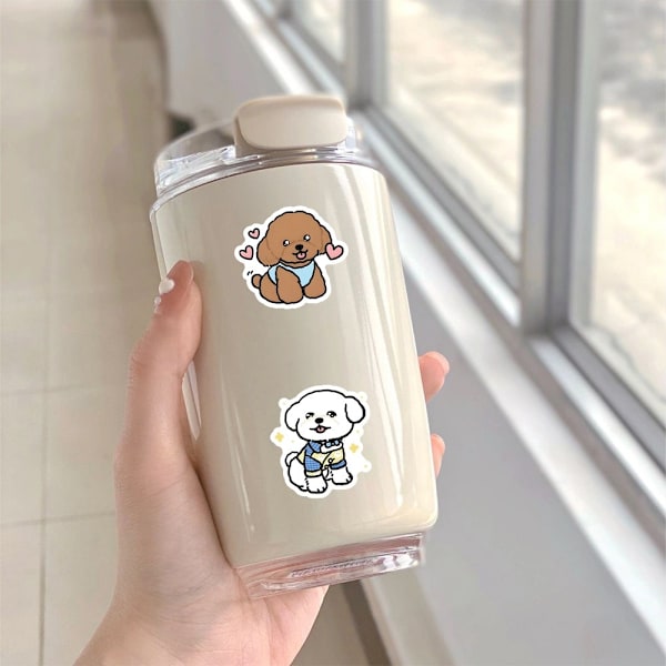 70 stk Stupid Cute Dog Stickers Graffiti Sticker Ornament