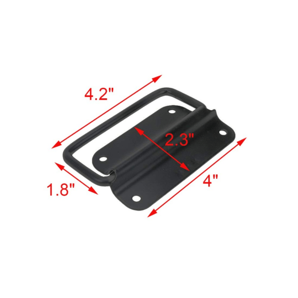 Verktygslåda Draghandtag Rostfritt stål Fällbart handtag 4ST 4ST 4pcs