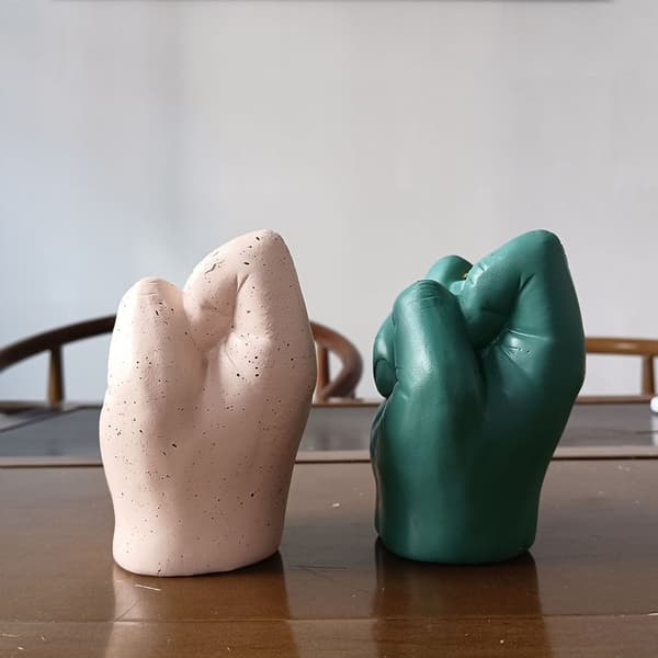 Lysestake med langfinger, duftlysestake, GRØNN green