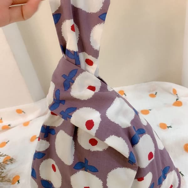 Knot Håndledstaske Tote Bag BLÅ Blue