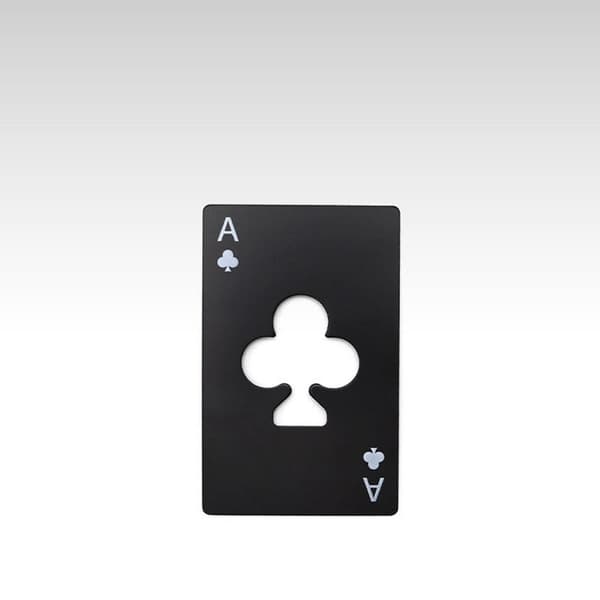 Kreativ Pokerformad Flasköppnare SILVER Silver