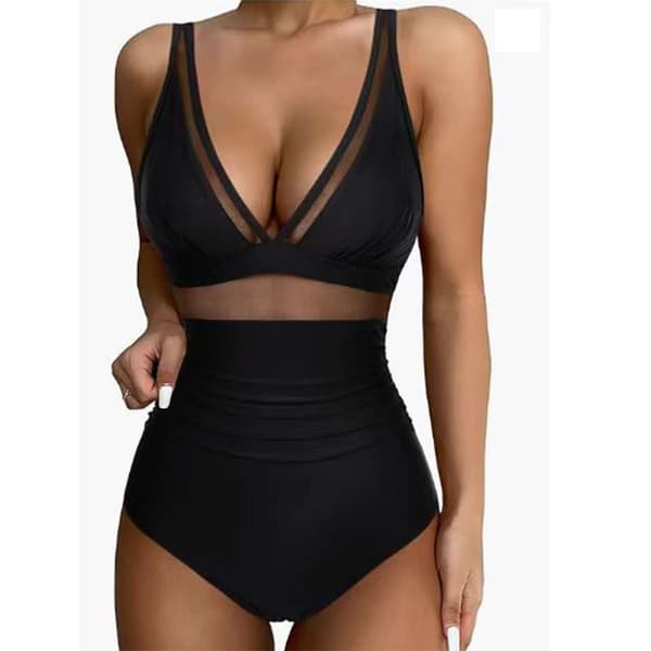Kvinde Badedragt Badetøj SORT XL Black XL