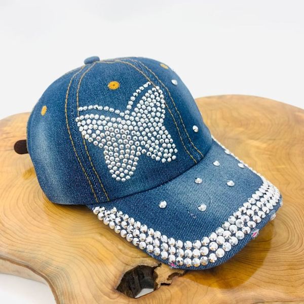 Baseball- cap Butterfly Denim STYLE B STYLE B Style B