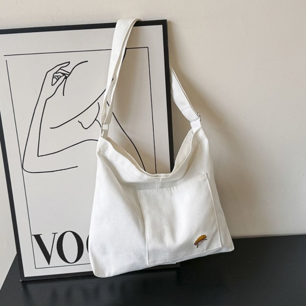 Tote Bags Casual Messenger Bags WHITE white