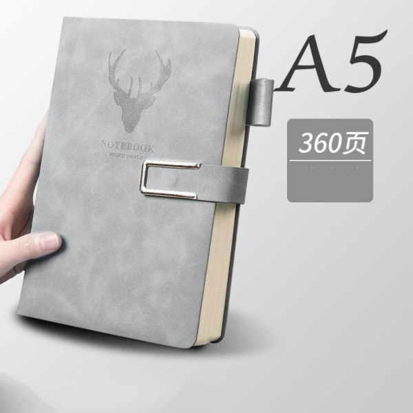 A5 Notebook Journal GRÅ grey