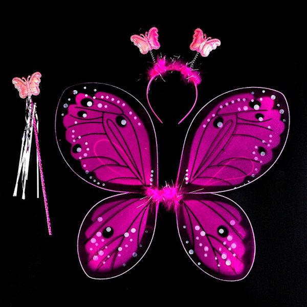 Lasten pukurekvisiitta Butterfly Wings setit ROSE 3PCS/ SET Rose 3Pcs/set-3Pcs/set