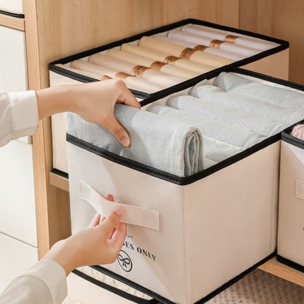 Garderobe Klær Oppbevaringsboks Stoff Oppbevaringsboks 7 GRIDS 7 GRIDS 7 Grids