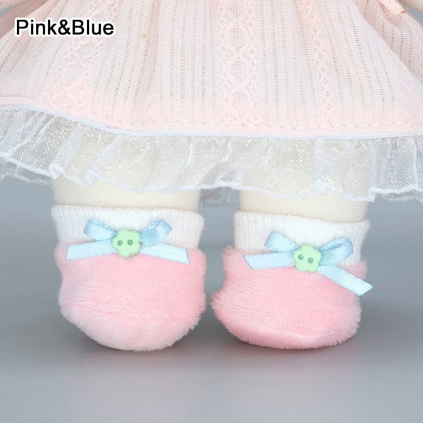 Nukkepehmokengät Söpöt kaninkengät PINK&SININEN PINK&SININEN Pink&Blue