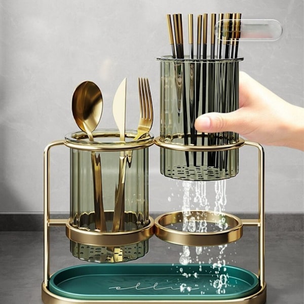 Chopstick Barrel Double Layer Lagring 2 2 2