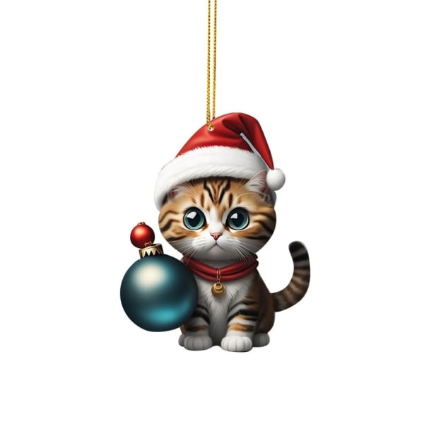 Julehatt Katt Henger Katt Juletrepynt 1 1 1