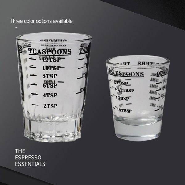 Espresso Shot Glas Shot Glas Målebæger SORT 45ML 45ML black 45ml-45ml