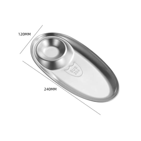 Middagstallrik Snacksfat SILVER M Silver M