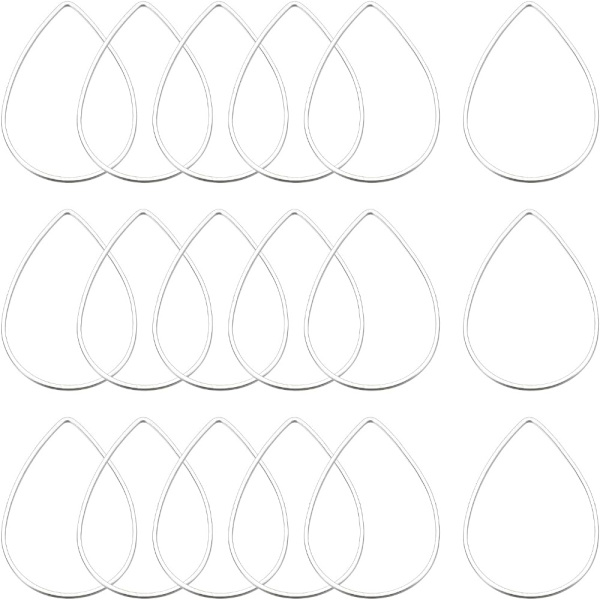 Teardrop øreringe Ørering Hoop Beading