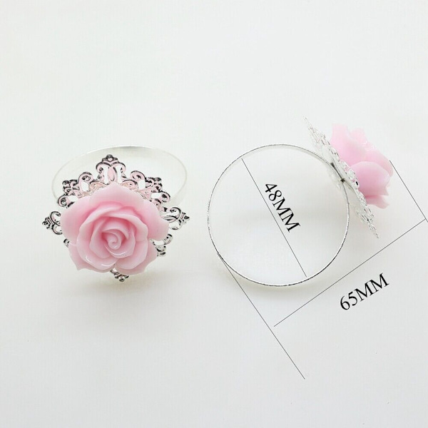 Serviett Munn Klut Ring ROSA Pink