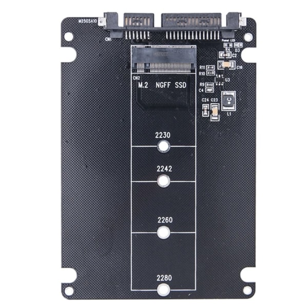 1st M.2 Till SATA3 Adapterkort Extern hårddiskbox UTAN without shell