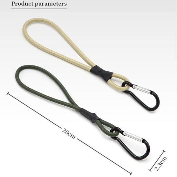 Utendørs elastisk tau Fjellklatringskrok ARMY GREEN Army Green