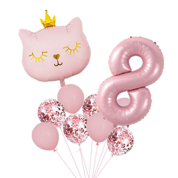 10 stk/sett Bursdagsnummerballonger Jumbonummerballong 1 1 1