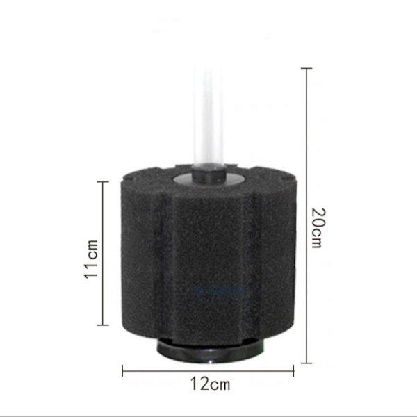 Luftdrevet svampfilter Fish Tank Luftpumpe Skimmer 04 04 04