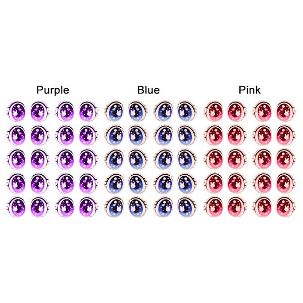 Sarjakuva Silmätarrat Anime Figuriininukke SININEN-10MM SININEN-10MM Blue-10mm