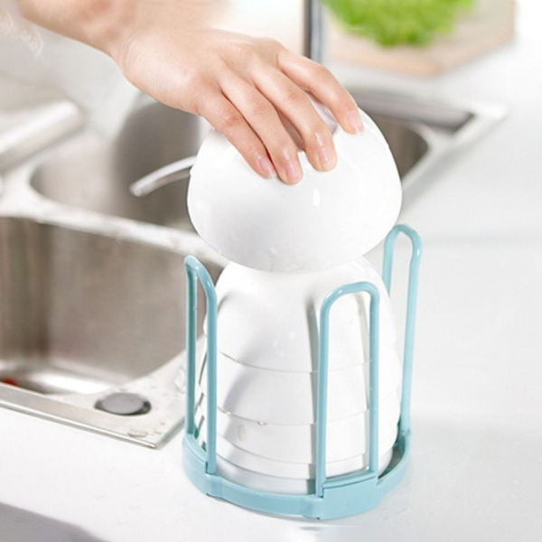 Skål Oppbevaringsstativ Dreneringsstativ HVIT White