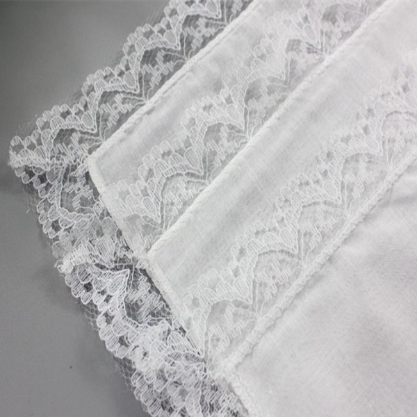 5 stk/sett Blonde Hankerchiefs Print Draw Hankies Pocket Square white