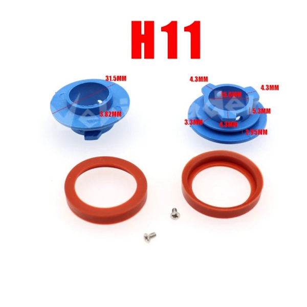 2stk Bil LED Hovedlys Lampe Pære Sokkel H11/H8 H11/H8 H11/H8