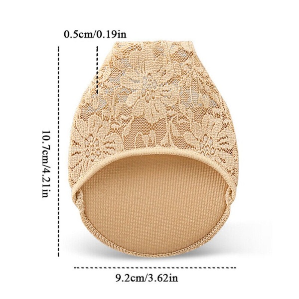 Pitsi etujalkapehmusteet Korkokengät Puolipohjalliset BEIGE beige