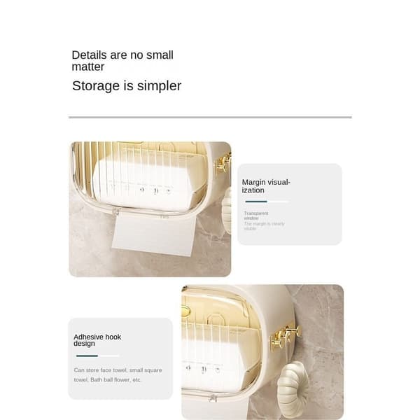 Toiletpapirboks, vævopbevaringsboks SØLV Silver