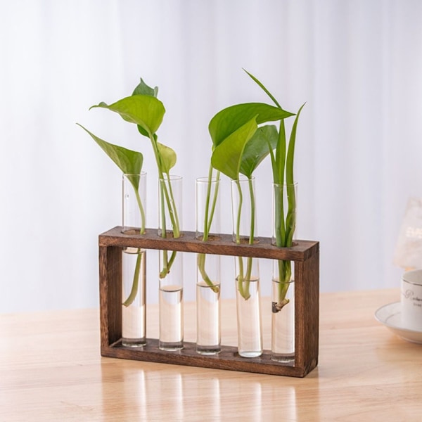 Hydroponic Plants Container Hydroponic Wood Frame KHAKI 5 TUBE khaki 5 tube-5 tube