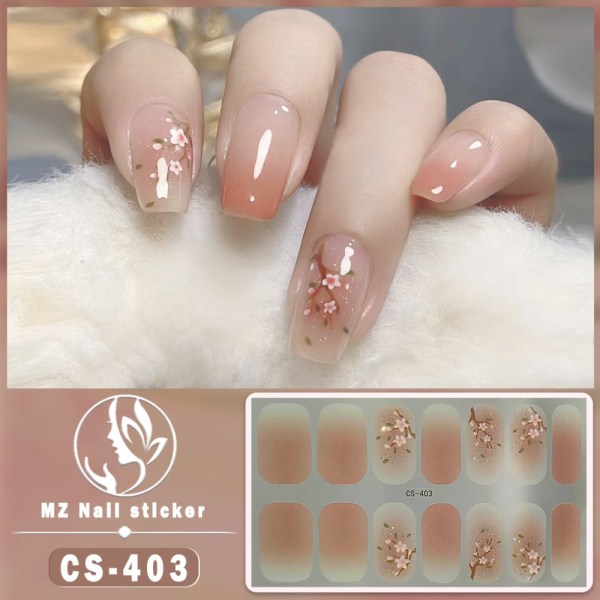 Franske negleklistremerker Nail Art Sticker 3 3 3