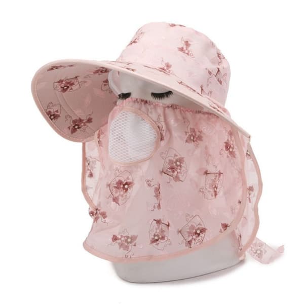Solhat Strand Fiskerhat LYS ROSA light pink