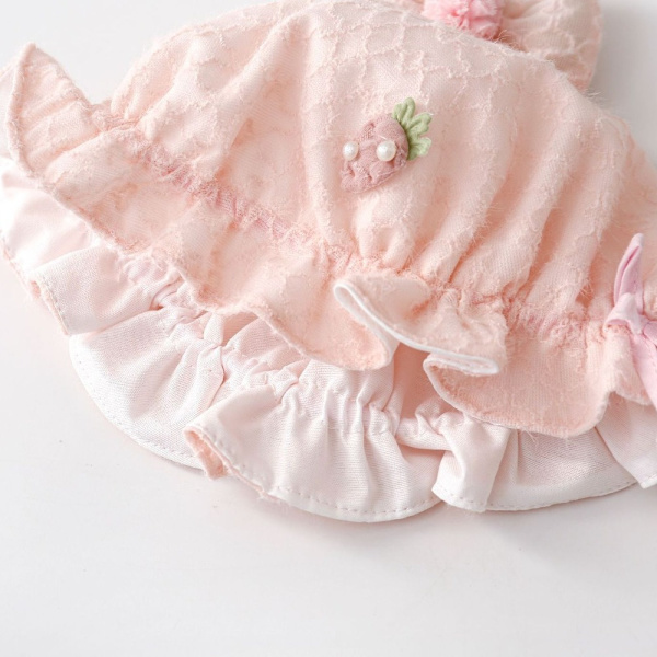 Ruffle Princess Cap Baby Bøttelue GUL yellow