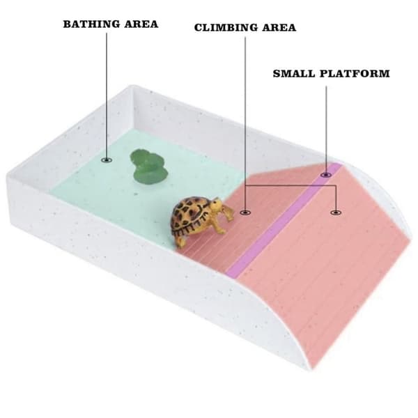 Klätterleksak för eremitkräftor, habitat för eremitkräftor, vit