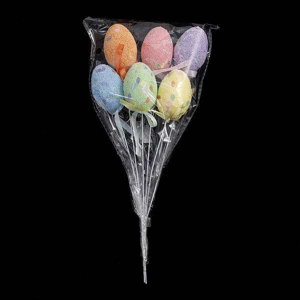 6 STK påskeegg skum egg anheng 4CMB B 4CMB