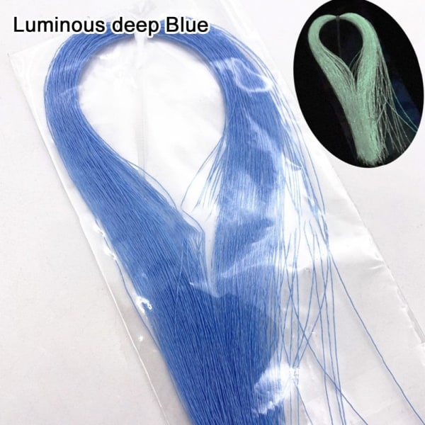 Fluebindingsmaterialer Holografisk Tinsel LYSTENDE LYSBLÅT Luminous Light Blue
