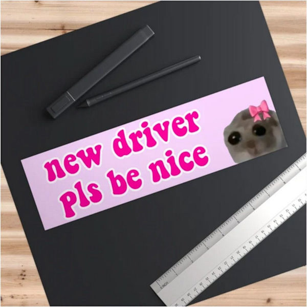 10st Nice Driver Car Sticker Självhäftande Learner Driver C-10PCS