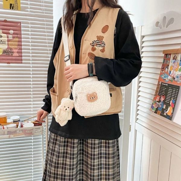Korean Style Håndtasker Søde Små Tasker HVID white