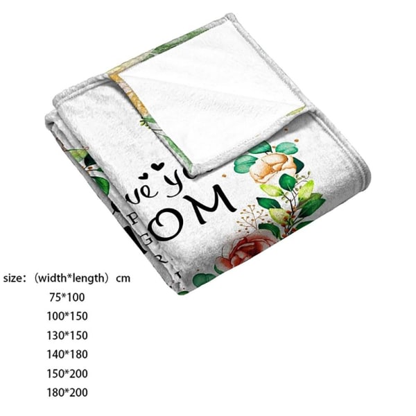Mors dag filt Fleece filt 140X180CM 140x180cm
