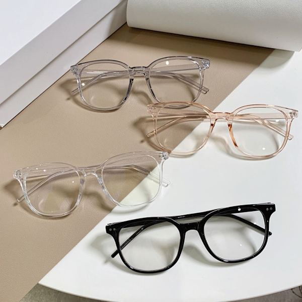 Anti-Blue Light Glasses Neliömäiset Silmälasit LÄPÄKÄVÄ TEA Translucent tea