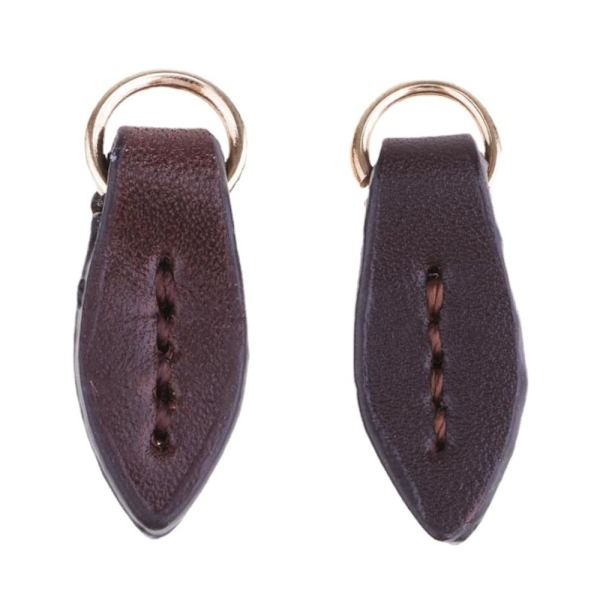 2 st Läder Spänne Kort Pack Hasp KAFFE coffee