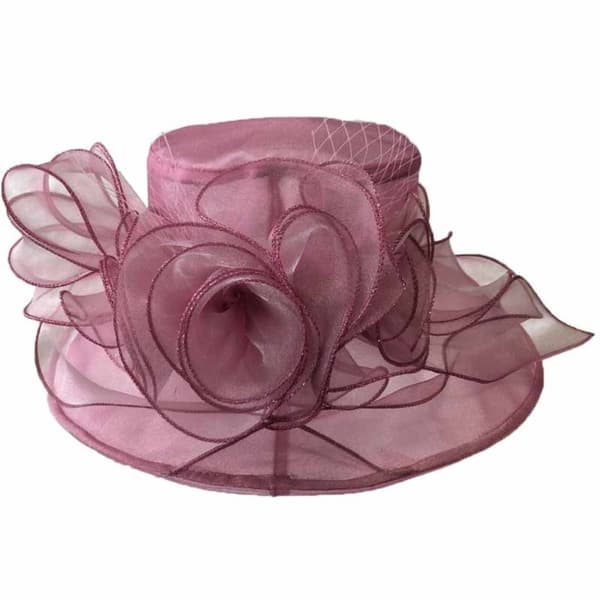 Solhatte Bryllupshat LILLA purple