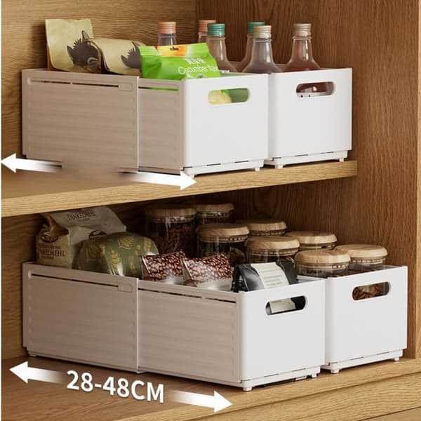 Oppbevaringsboks Skuffeboks HVIT STOR White Large