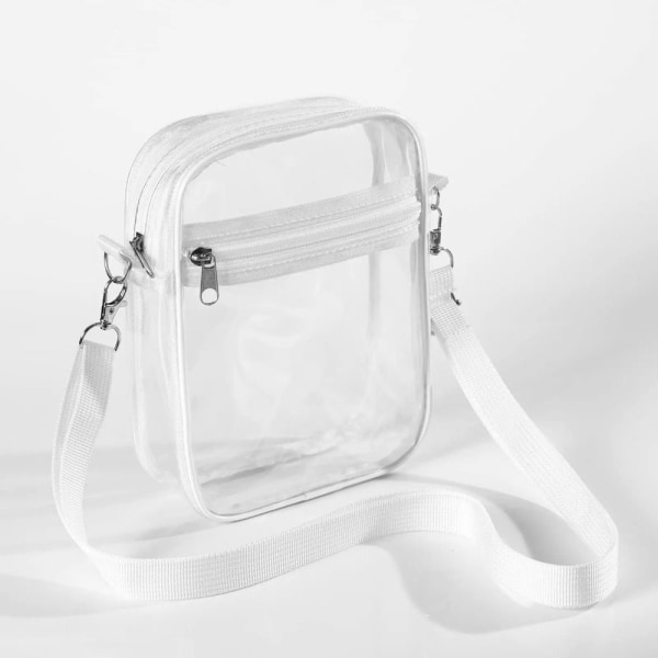 Axelväska Transparent Handväska VIT white